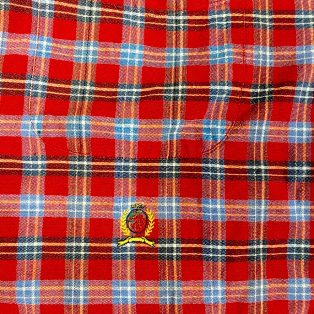 Tommy Hilfiger Plaid Cotton Button Down Shirt - Picture 5 of 5